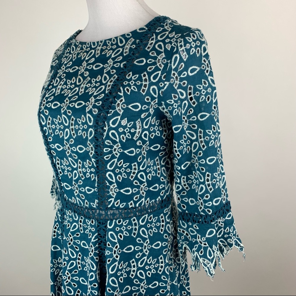 Maje Eyelet Dress Sz 2 - Picture 6 of 12